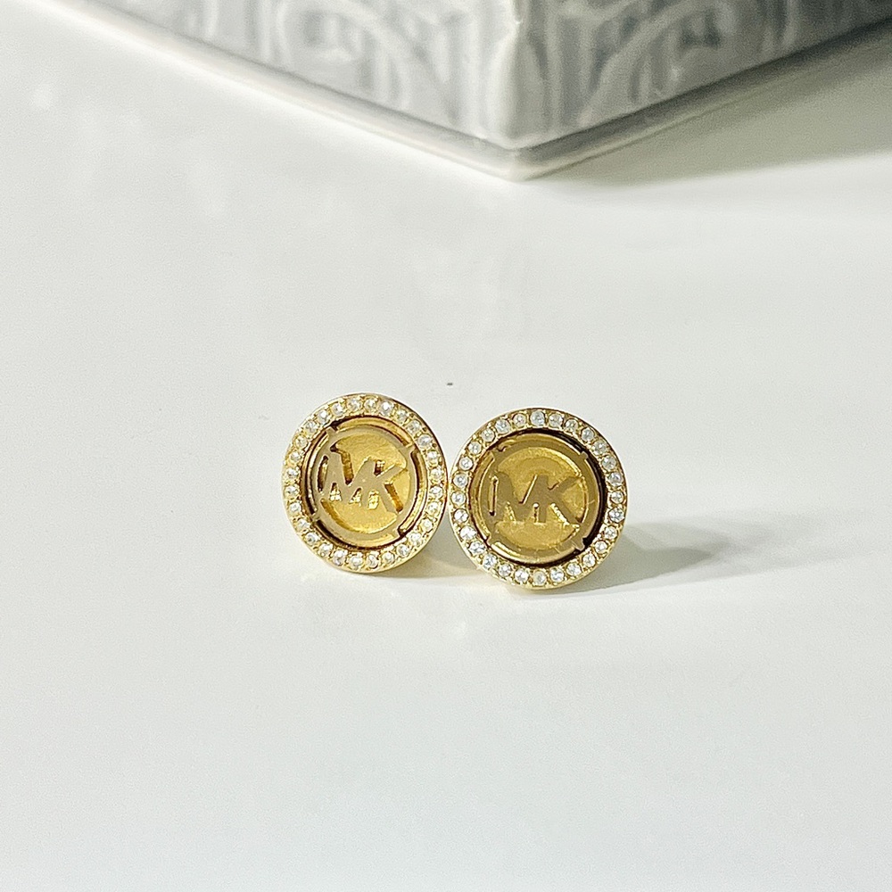 Michael Kors Logo Stud Earrings